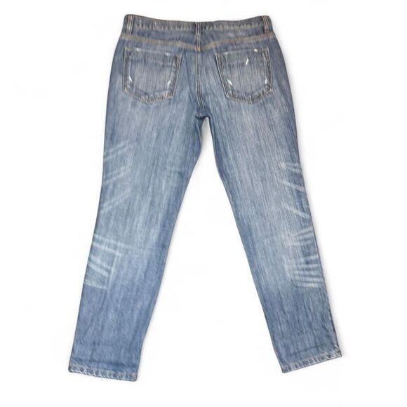 Ann Taylor LOFT Women’s Size 6 Boyfriend Jeans Distressed Medium Wash 100% Cotto - Picture 3 of 6